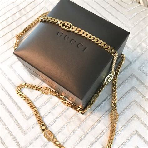 vintage gucci gold jewelry|authentic Gucci necklace.